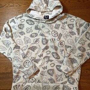 Abercrombie & Fitch Logo Patterned Men's Hoodie - Size Large